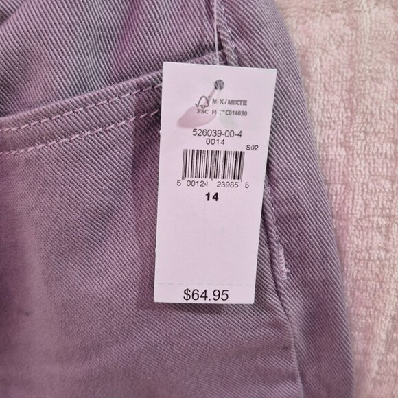 BNWT, Never worn, GUESS, Youth Size 14, Purple, low rise, boot cut, jeans. - Picture 3 of 5